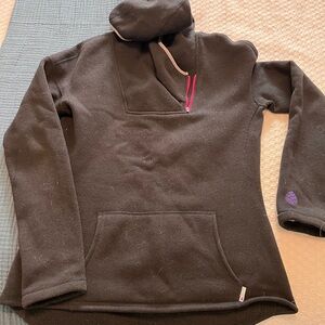Stio Black Hoodie with Fleece Interior